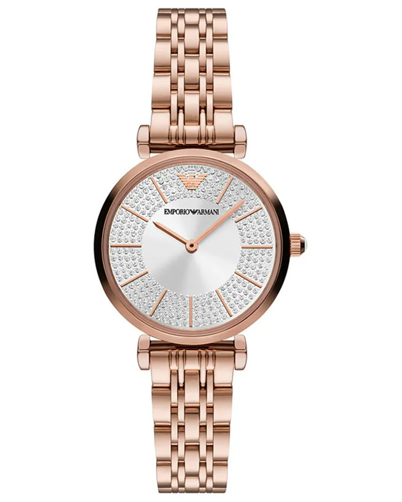 Emporio Armani Montre  Gianni T-bar Pour Femmes Ip-rosé AR11446 Roségold