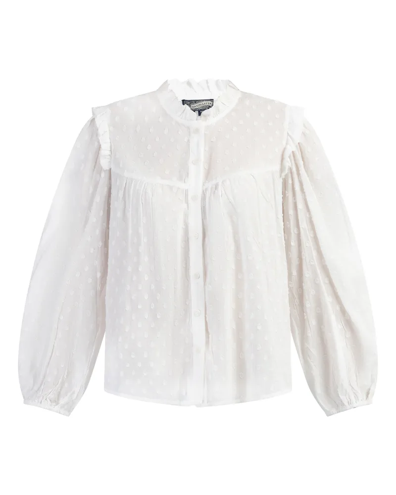 DreiMaster Bluse Damen Wollweiß Wollweiß