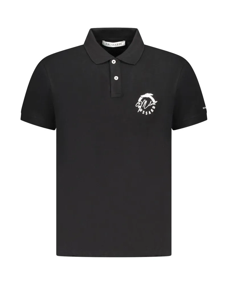 Trussardi Poloshirt mit kurzen Ärmeln - Schwarz Schwarz