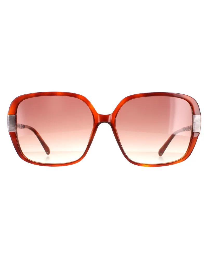 Ted Baker Square Womens Tortoise Braun Braun Gradient TB1616 Indi Braun