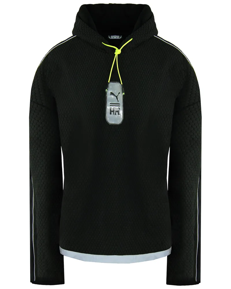 Puma x Helly Hansen Damen Schwarzer Polarfleece-Hoodie Schwarz