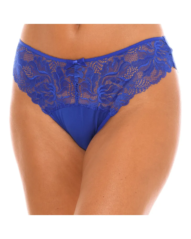 DIM Mikro-Tüll-Höschen mit Innenfutter 008H5 für Frauen, elegantes und feminines Design Blau