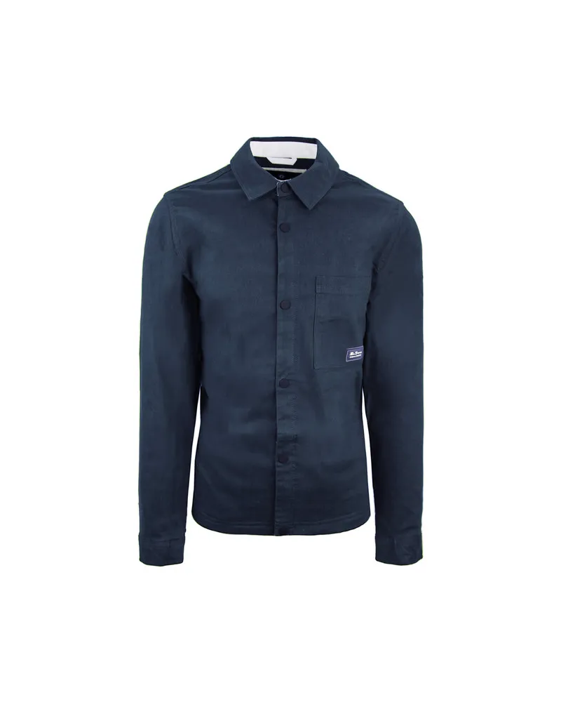 Ben Sherman Trucker Herren Navy Hemdjacke Dunkles