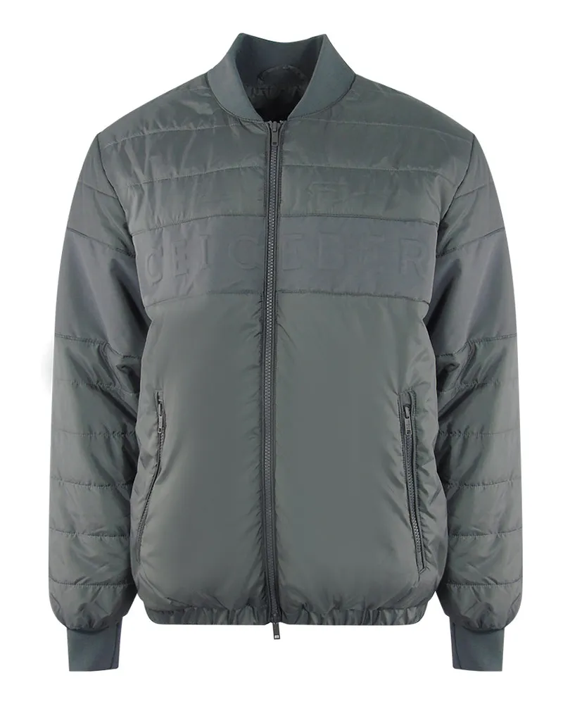 Iceberg Schlichte, wattierte Bomberjacke in Grau Grau