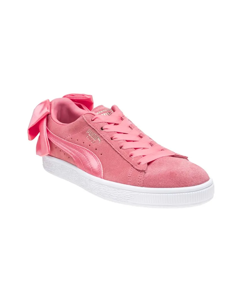 Puma Suede Bow Trainers Rosa