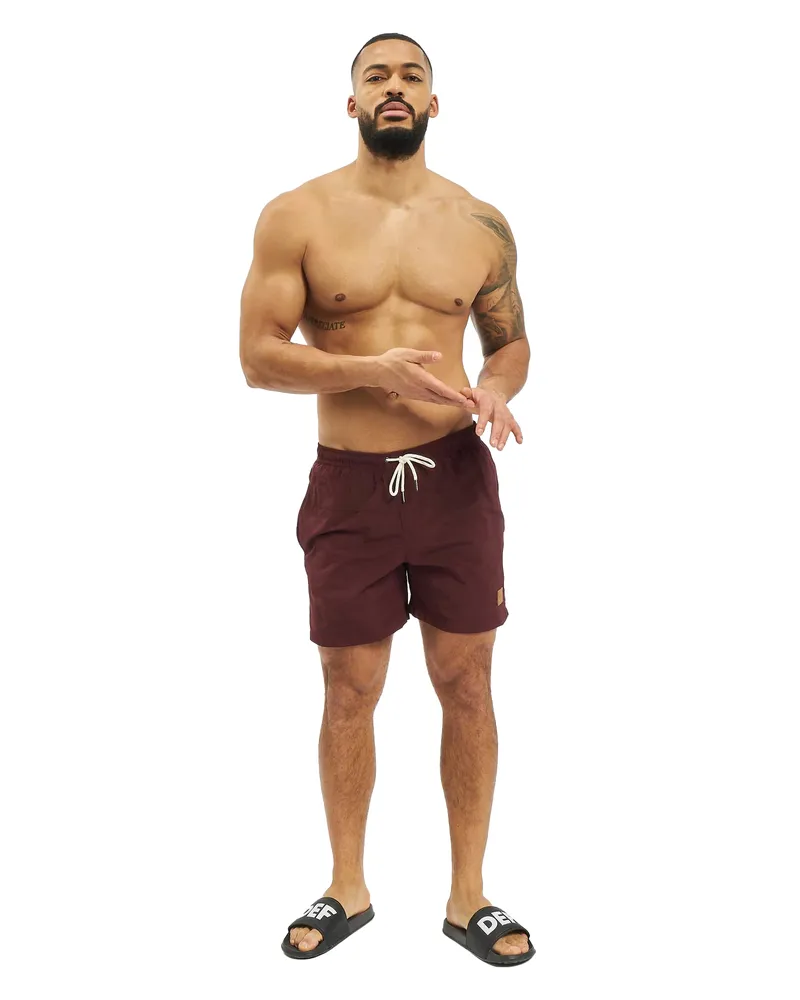 Urban Classics Badeshorts für Herren (Kirsche Kirschrot