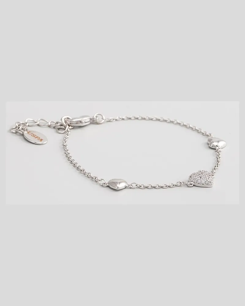 U.S. Polo Assn.  US Polo Assn Jewellery Colette Rhodium-Armband Weiß