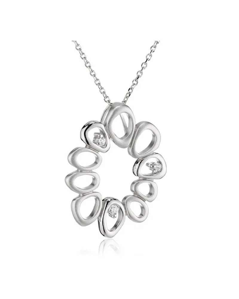 Orphelia Damen-Kette aus 925er Sterlingsilber mit Anhänger – Silber ZH-4665 Silber