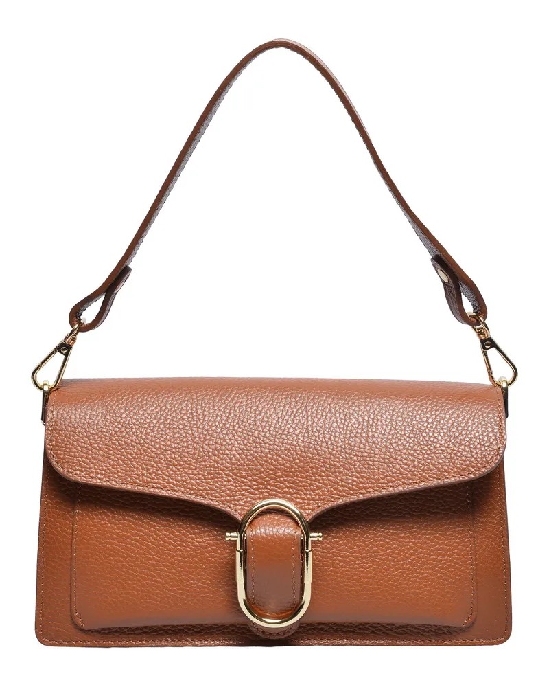 Anna Luchini Braun Rindsledertasche Braun