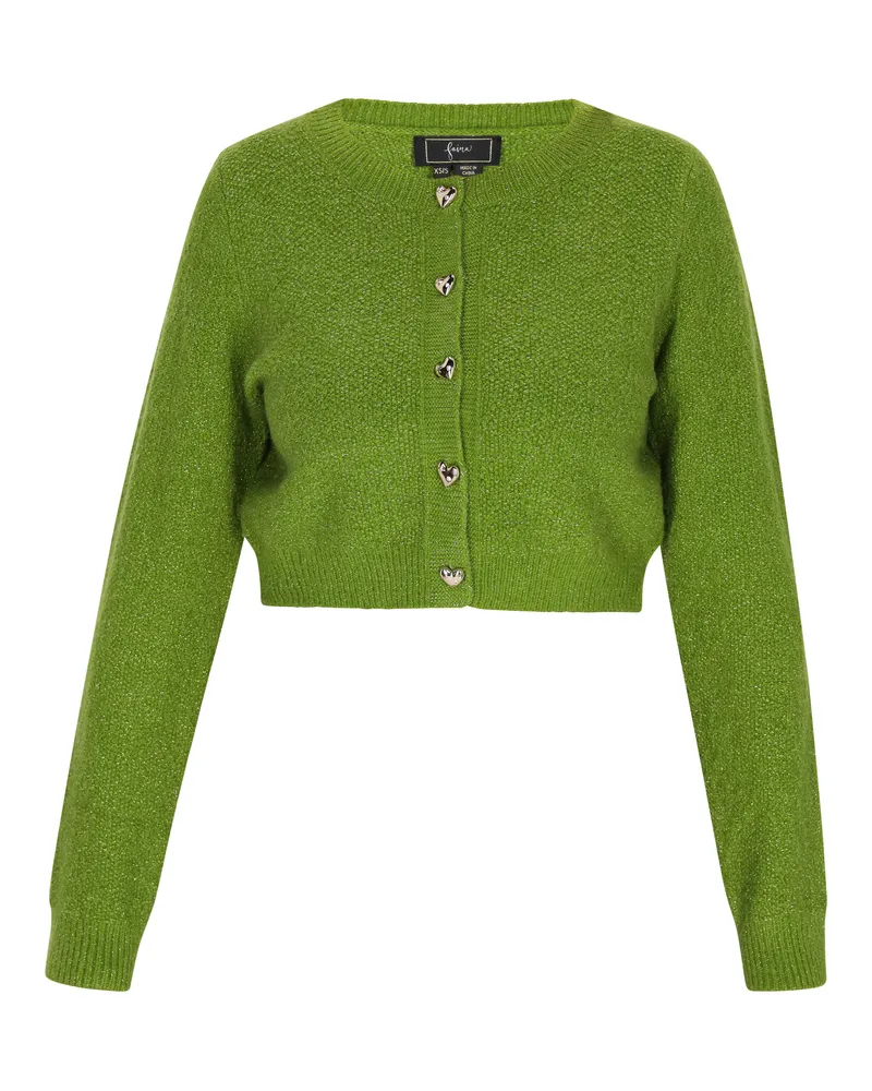 FAINA Strickjacke Damen grün Grün