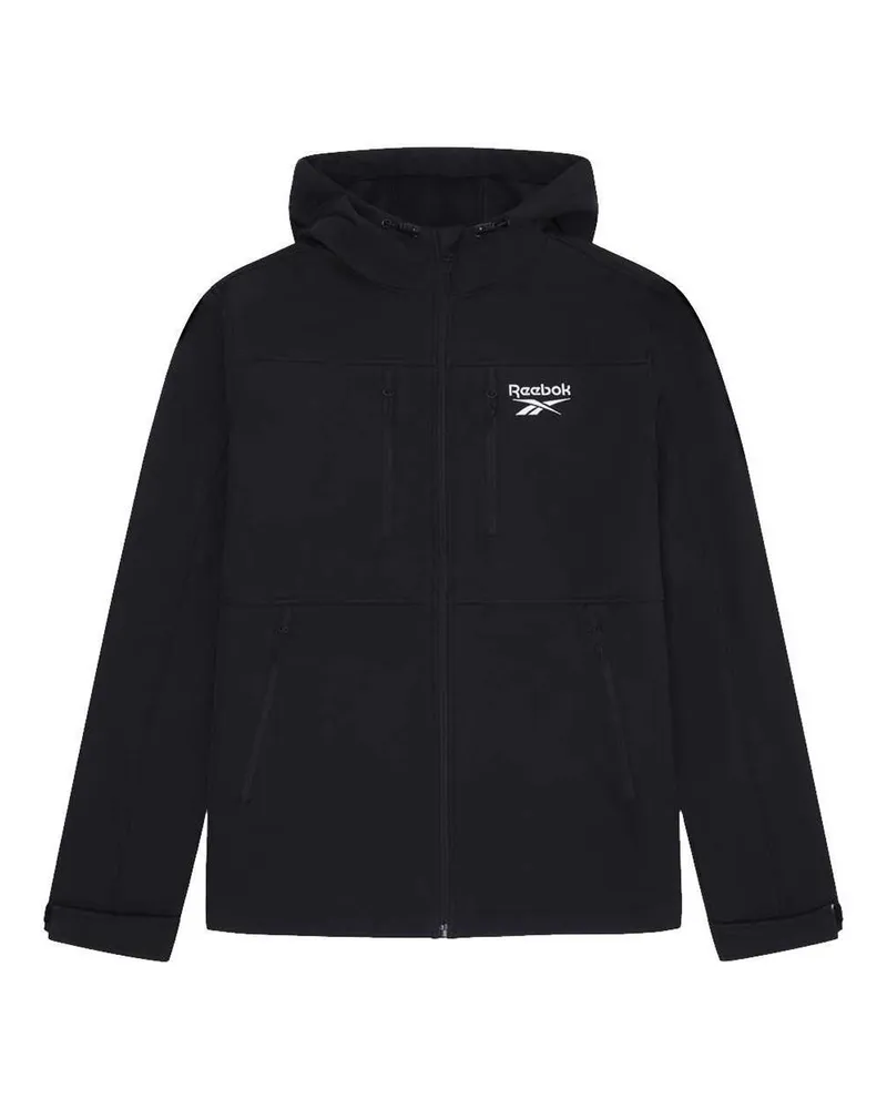 Reebok Softshelljacke für Herren (Schwarz Schwarz