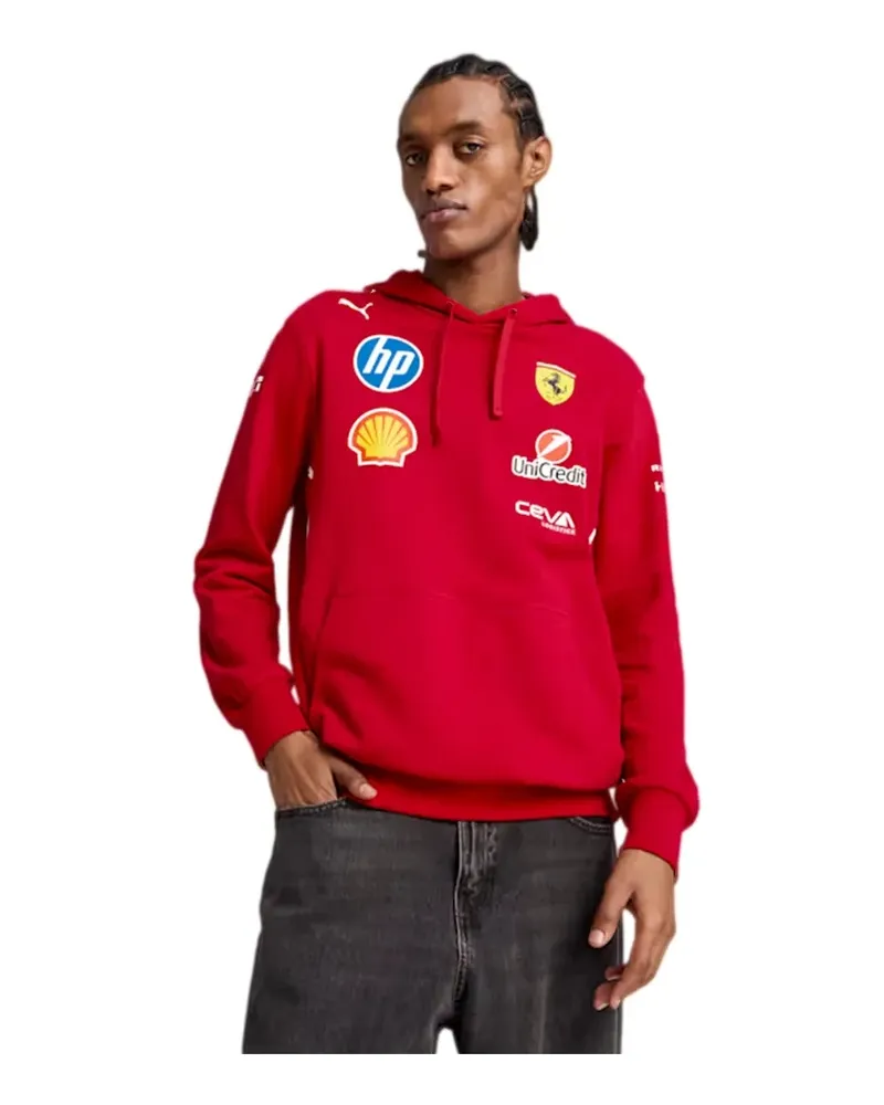 Puma Herren-Sweatshirt Scuderia Ferrari Rot