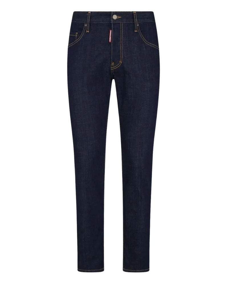 Dsquared2 Navy Blue Skater Denim Jeans Blau