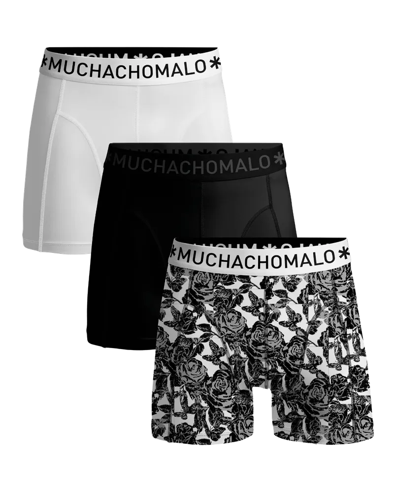 Muchachomalo Boxershorts, 3er-Pack, Herrenunterwäsche - Mehrfarbig Mehrfarbig