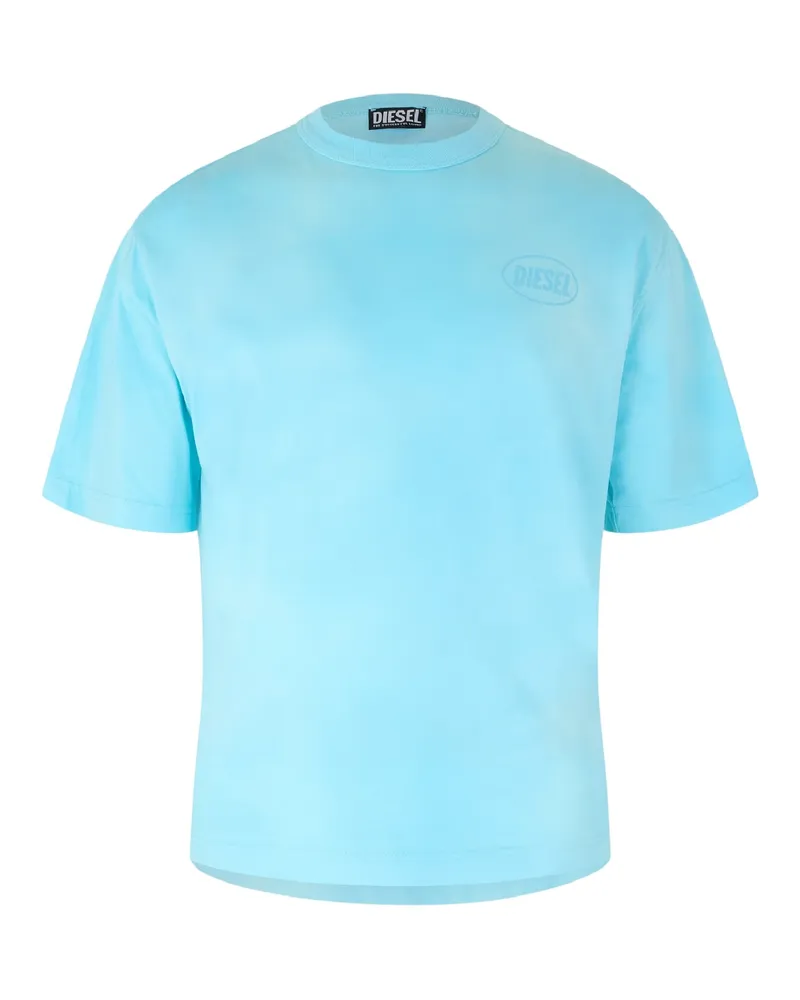 Diesel T-Shirt für Herren, Gewaschen (Blau Blau