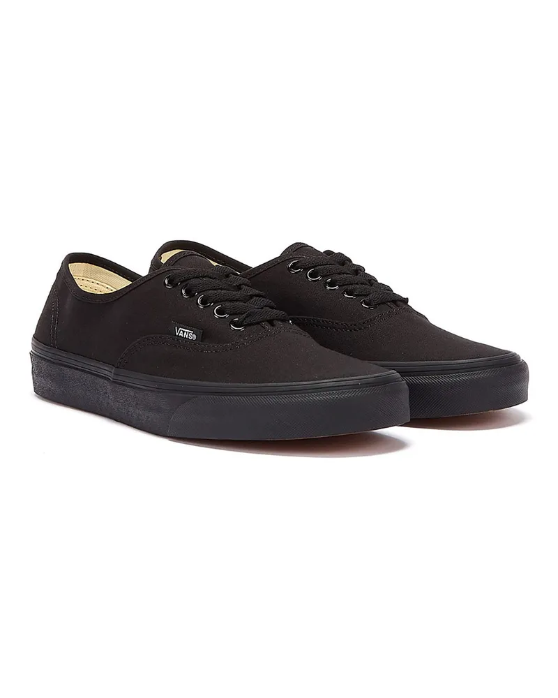 Vans Authentic Unisex True Schwarz Segeltuch Skatetrainer Schwarz