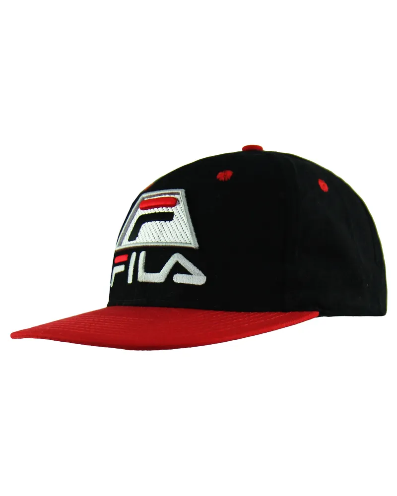 Fila Logo Herren Kappe Schwarz/Rot Rot