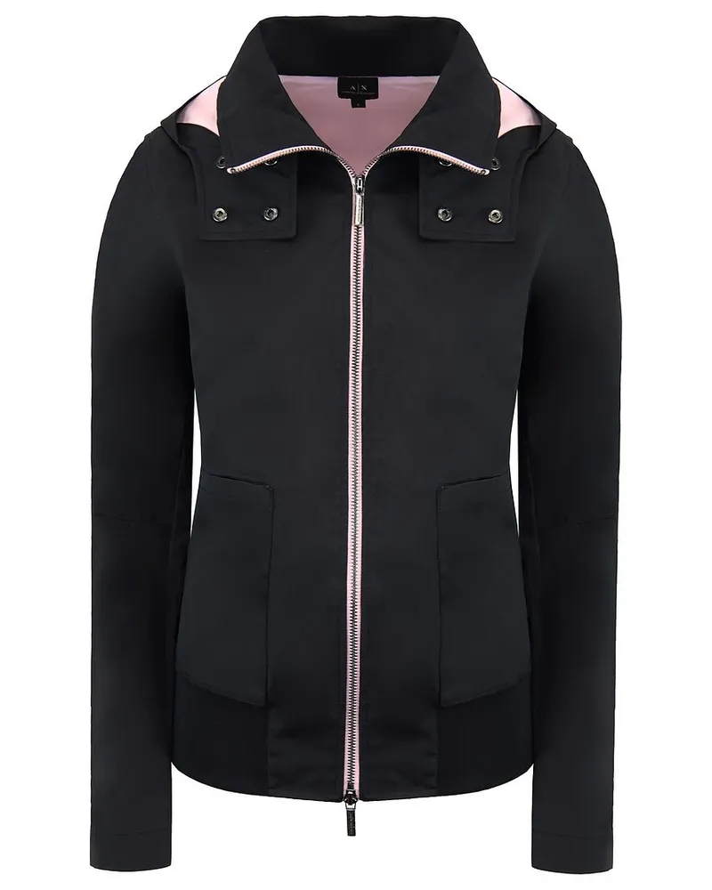 Giorgio Armani Exchange Womens Black Jacke Schwarz