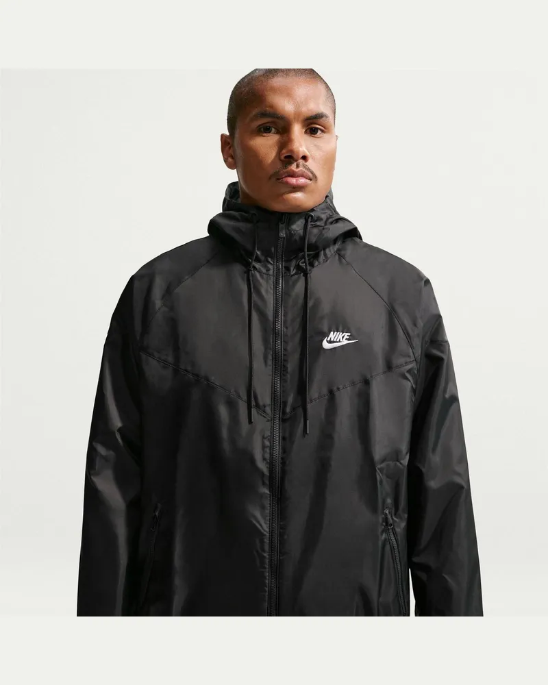 Nike Windrunner Jacke für Herren (Samtschwarz/Weiß Schwarz