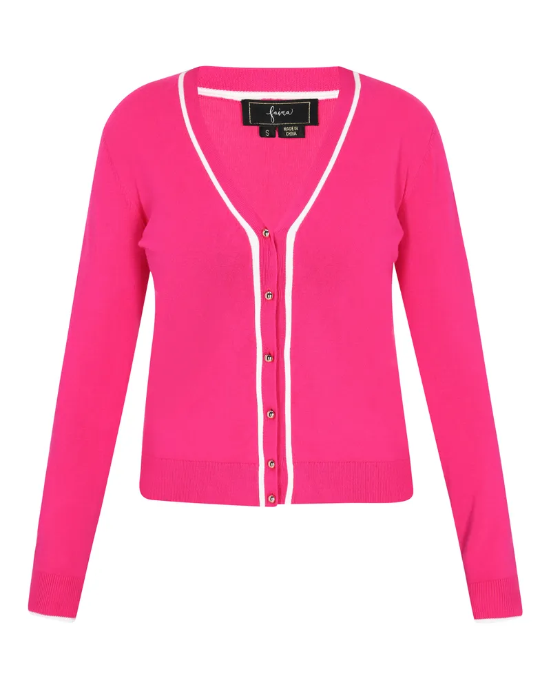 FAINA Strickjacke Frauen Rosa Rosa