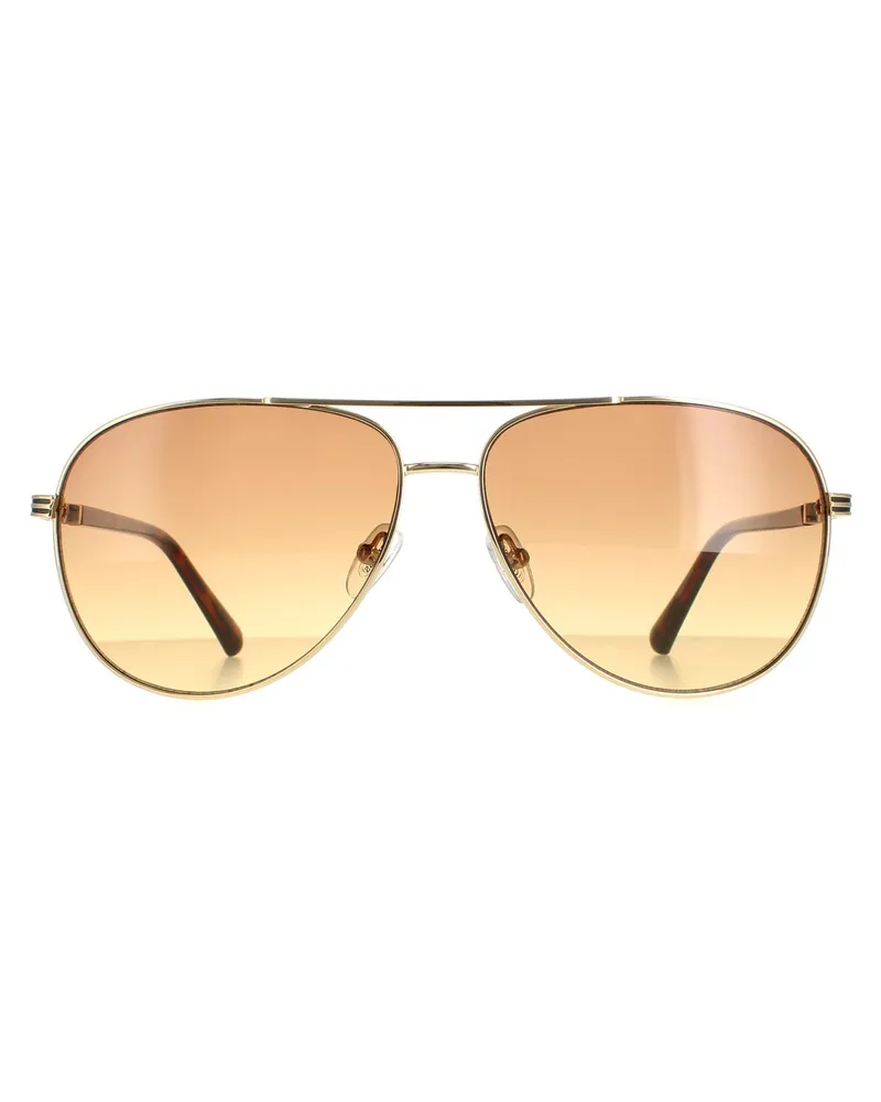 Guess Aviator Herren Gold Braun Farbverlauf GU00043 Gold