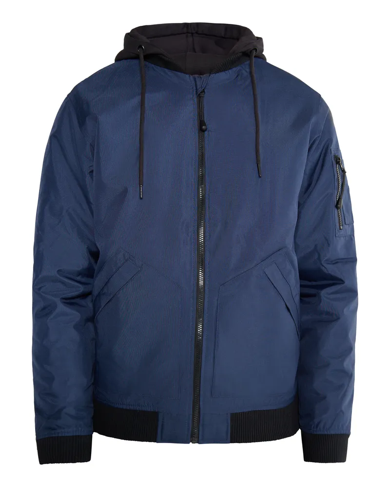 My Mo Bomberjacke Herren Marine Marineblau