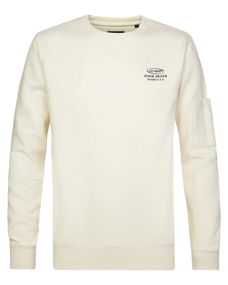 Petrol Industries Pullover Weiß