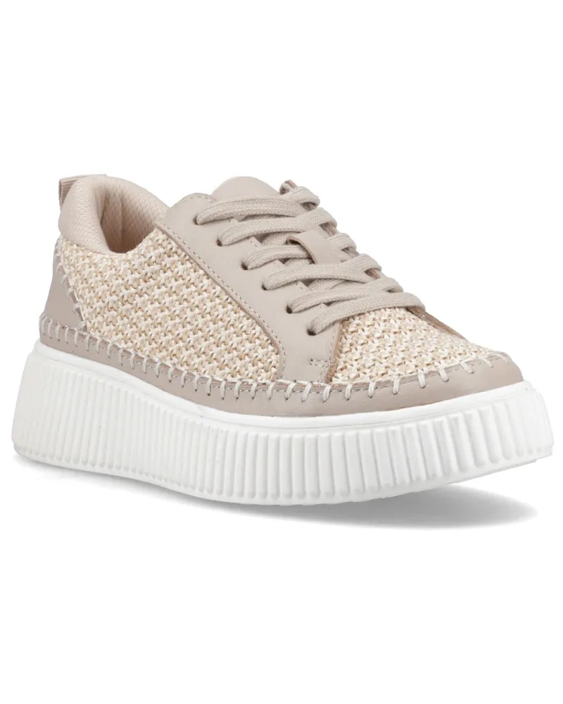 Hush Puppies Haisley Geflochtene Textil Damen Taupe Standard Sneaker Taupe