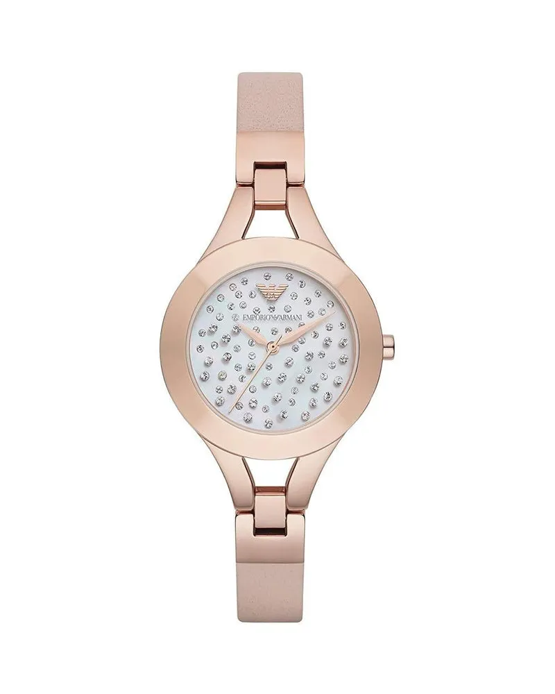 Giorgio Armani Damen-Armbanduhr AR7437 Roségold