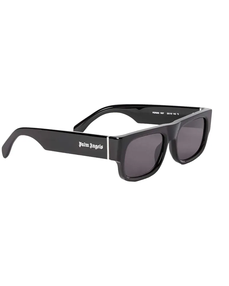 Palm Angels Midway" Rechteck-Sonnenbrille für Herren (Schwarz/Dunkelgrau Schwarz