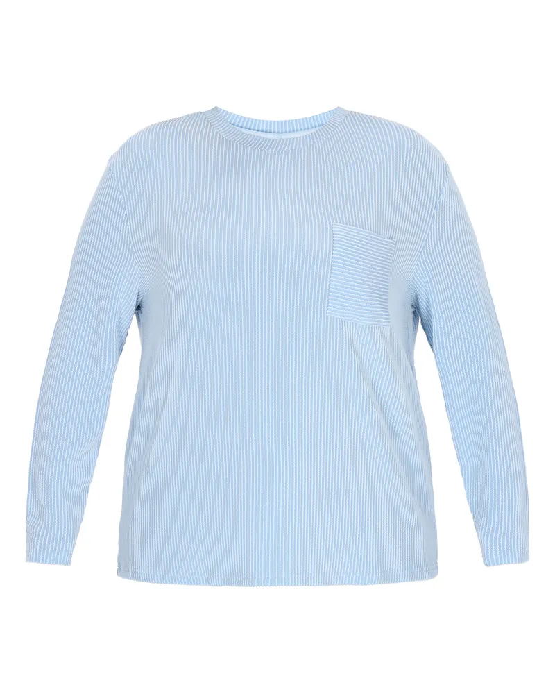 Usha Bluse in großen Größen Frauen hellblau Hellblau
