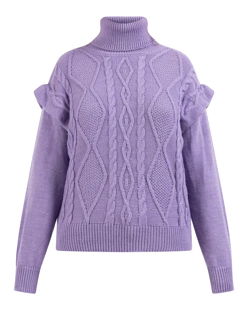 My Mo Strickpullover für Damen - Lila Lila