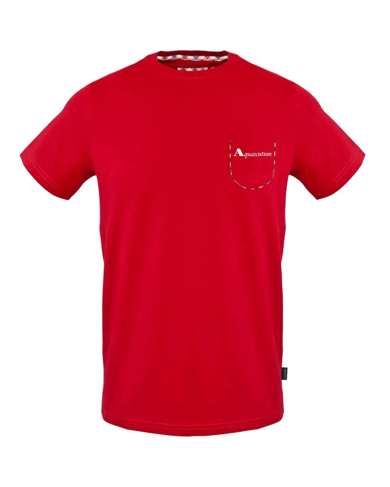 Aquascutum Dizzy Dino" T-Shirt für Herren/Damen Unisex (Rot Rot