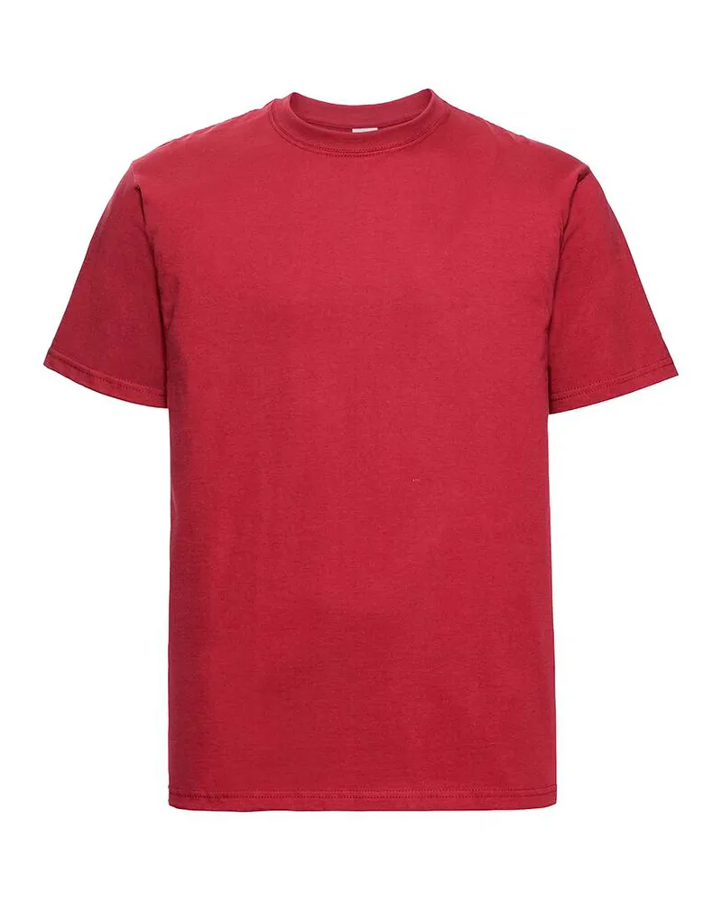 Russell Athletic Russell Europe Herren T-Shirt, Kurzarm (Rot Rot