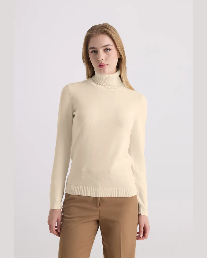 Felix Hardy Pullover Rollkragenpullover Beige