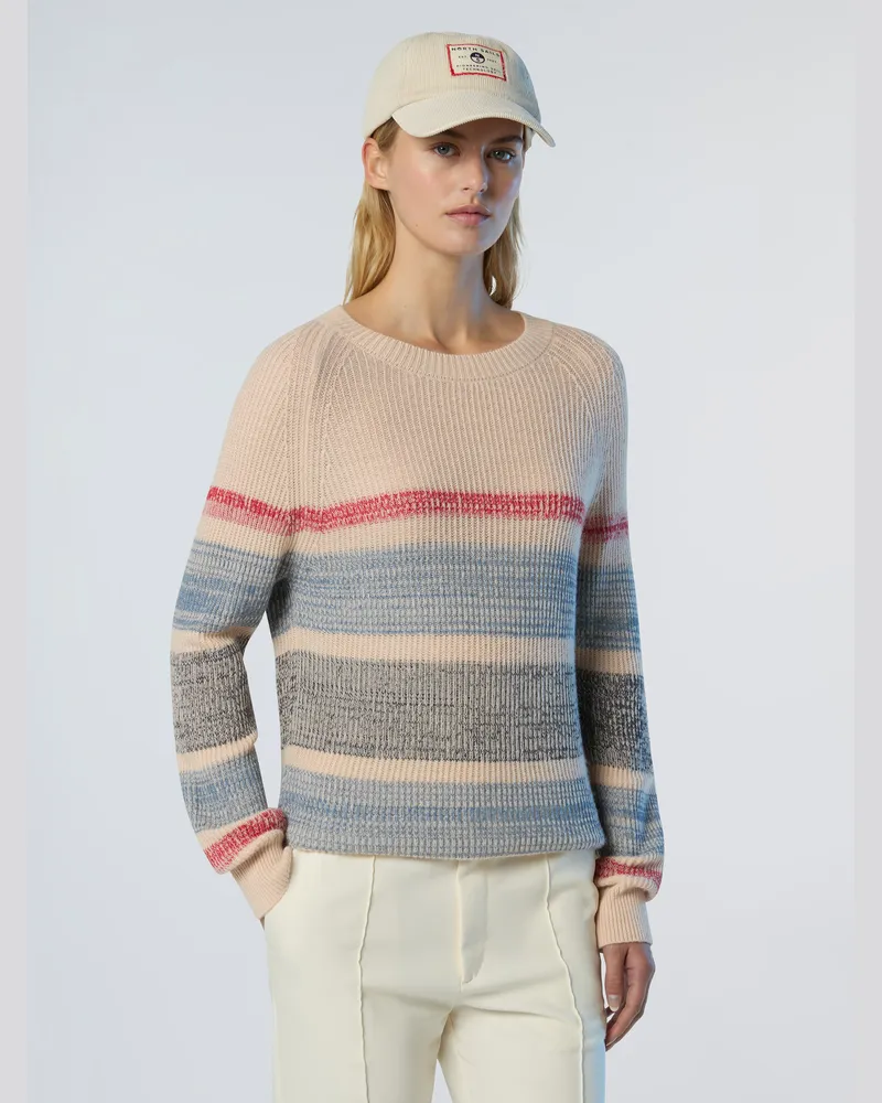 North Sails Pullover Gestreifte Alpakawolle Mehrfarbig