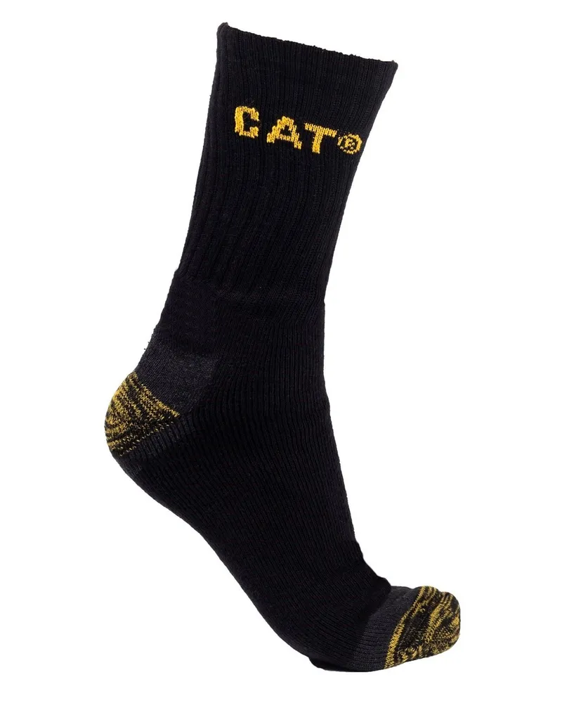 Caterpillar Footwear Premium Baumwoll-Socken für Herren in Schwarz Schwarz
