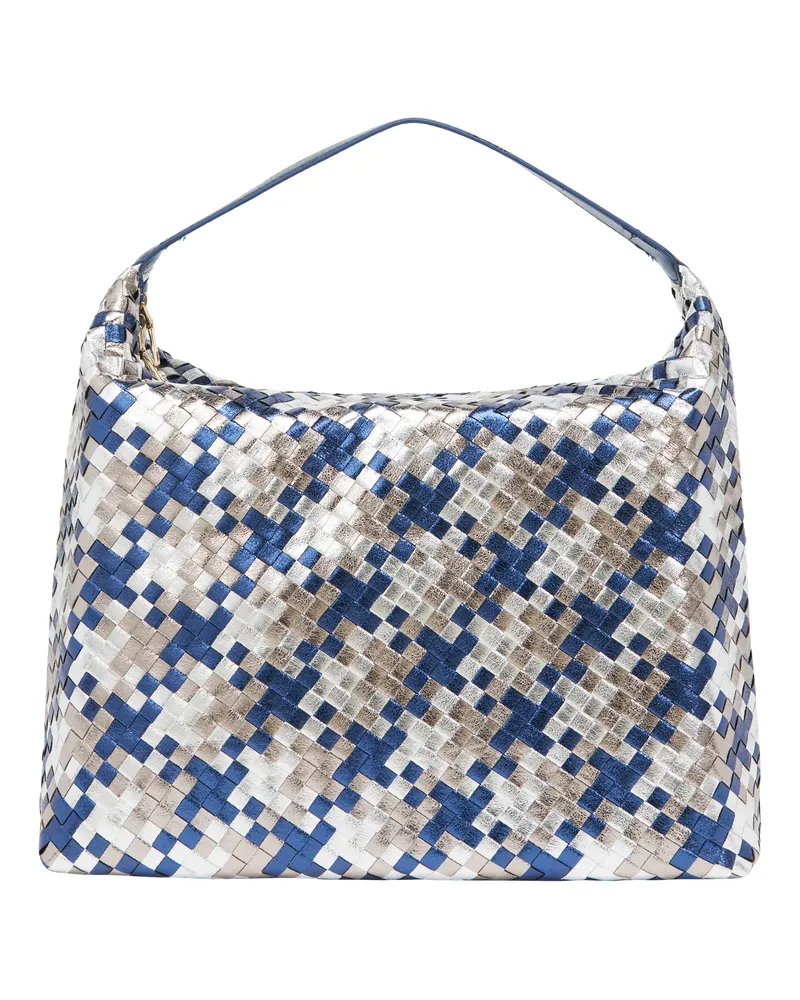 FAINA Hobo-Tasche Hobo-Tasche Frauen weiß blau Weiß
