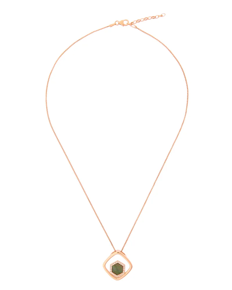 Orphelia Elzia' Damen-Kette mit Anhänger, 925er Sterlingsilber, Rosé, ZH-7372 Rosé
