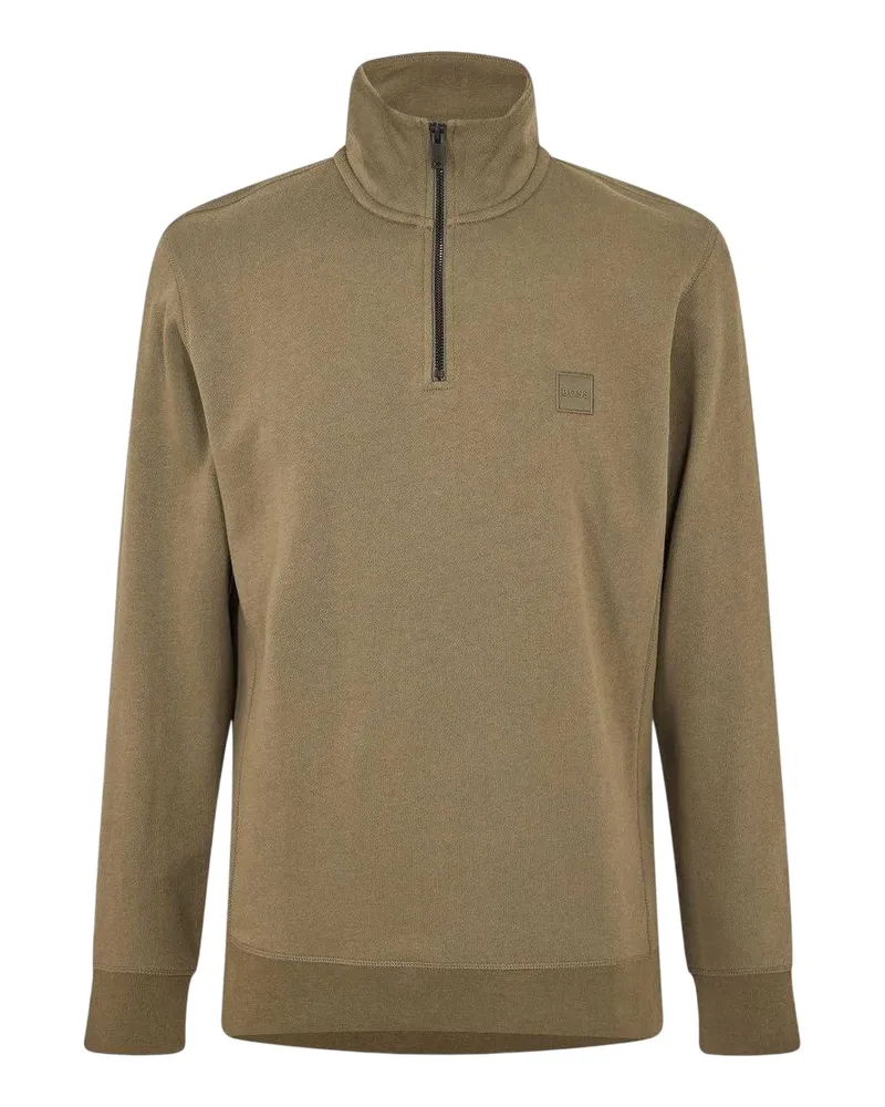 HUGO BOSS Sweatshirt für Herren, Frottee (Grün Grün