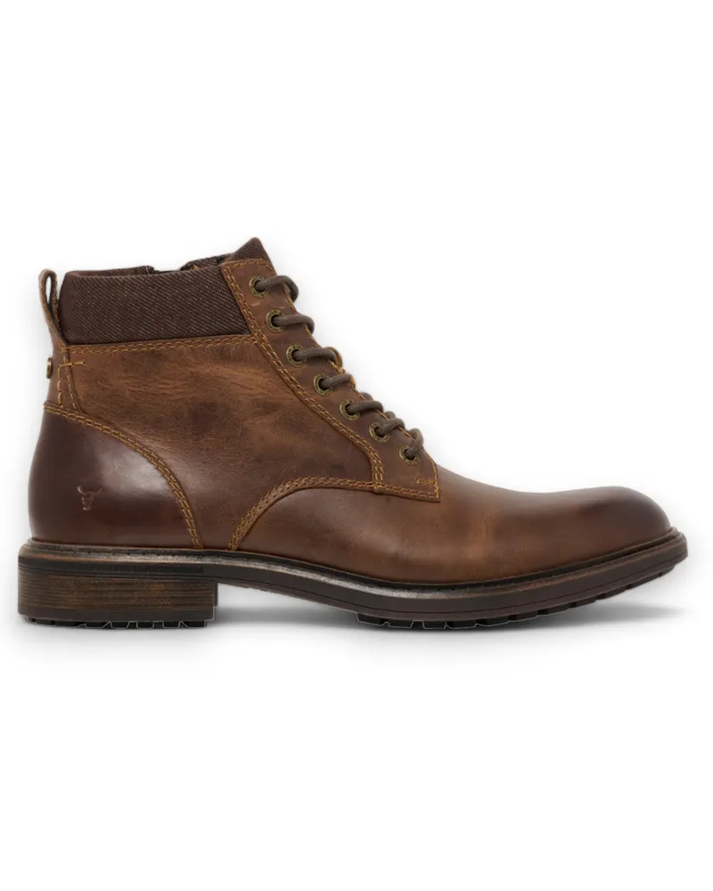 WINDSOR SMITH Windsorsmith Chelsea-Stiefeletten aus schwarzem Leder – Sergio Braun