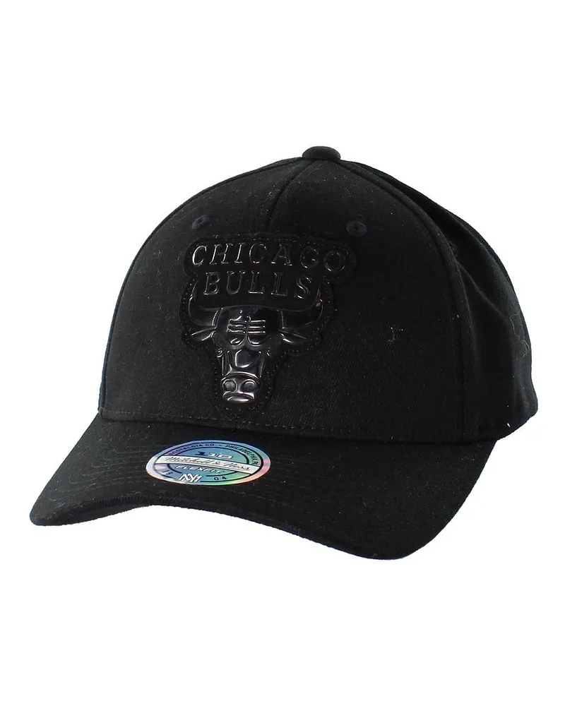 Mitchell & Ness Chicago Bulls Flexfit Mens Cap Schwarz