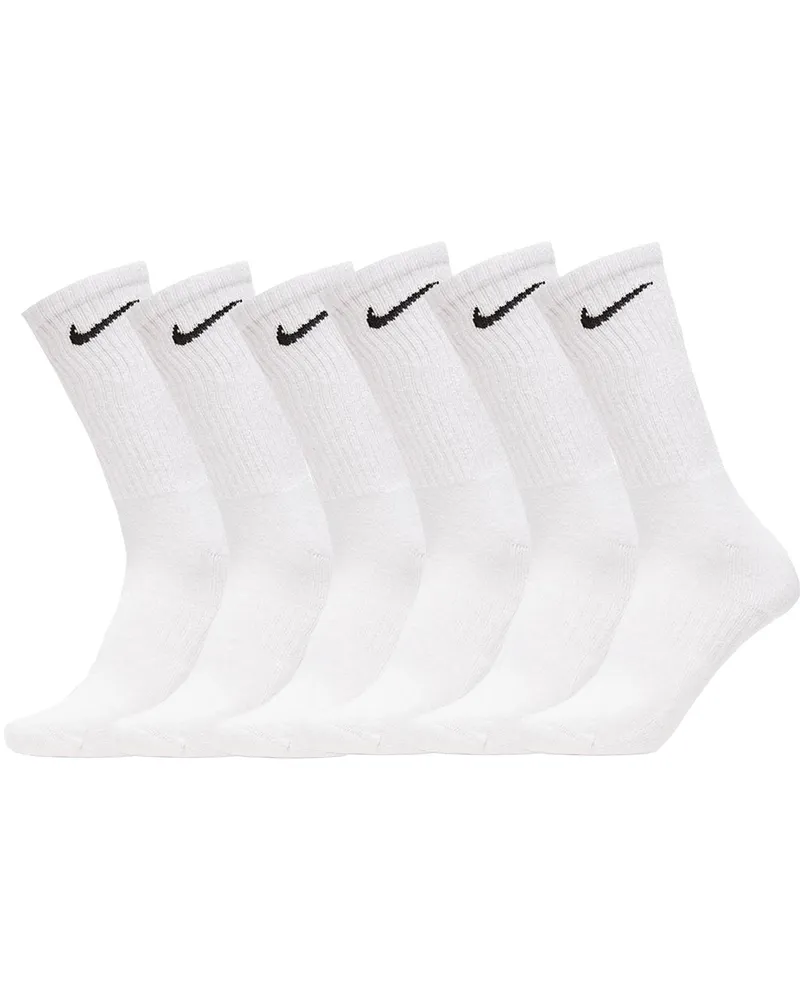 Nike Herren Everyday Leichte Socken (6 Paar Weiß