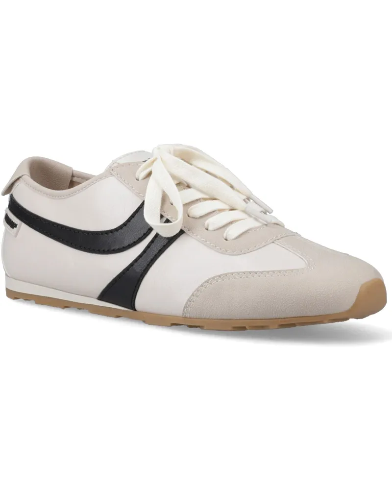 Rocket Dog Destin PU Kombi Polyurethan Damen Sneakers Off White/Schwarz Weiß