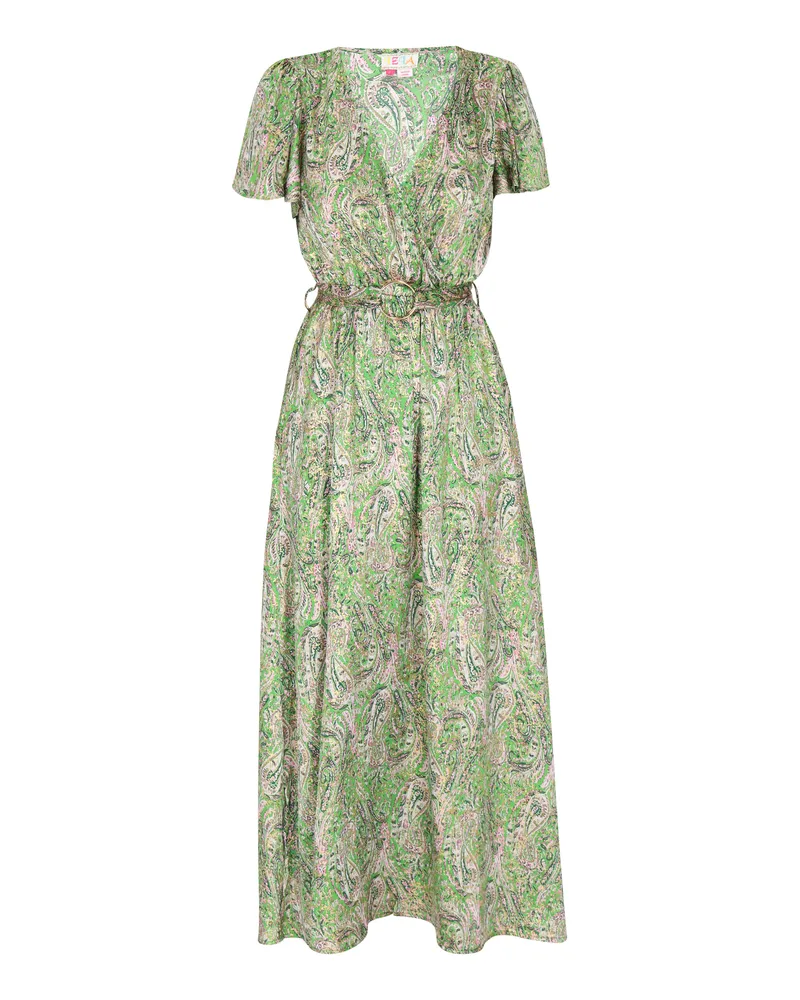 IZIA Kleid Frauen grün mehrfarbig Mehrfarbig