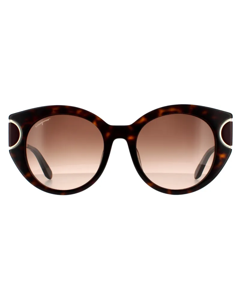 Ferragamo Cat Eye Damen Schildpatt Braun Farbverlauf 90041091 Braun