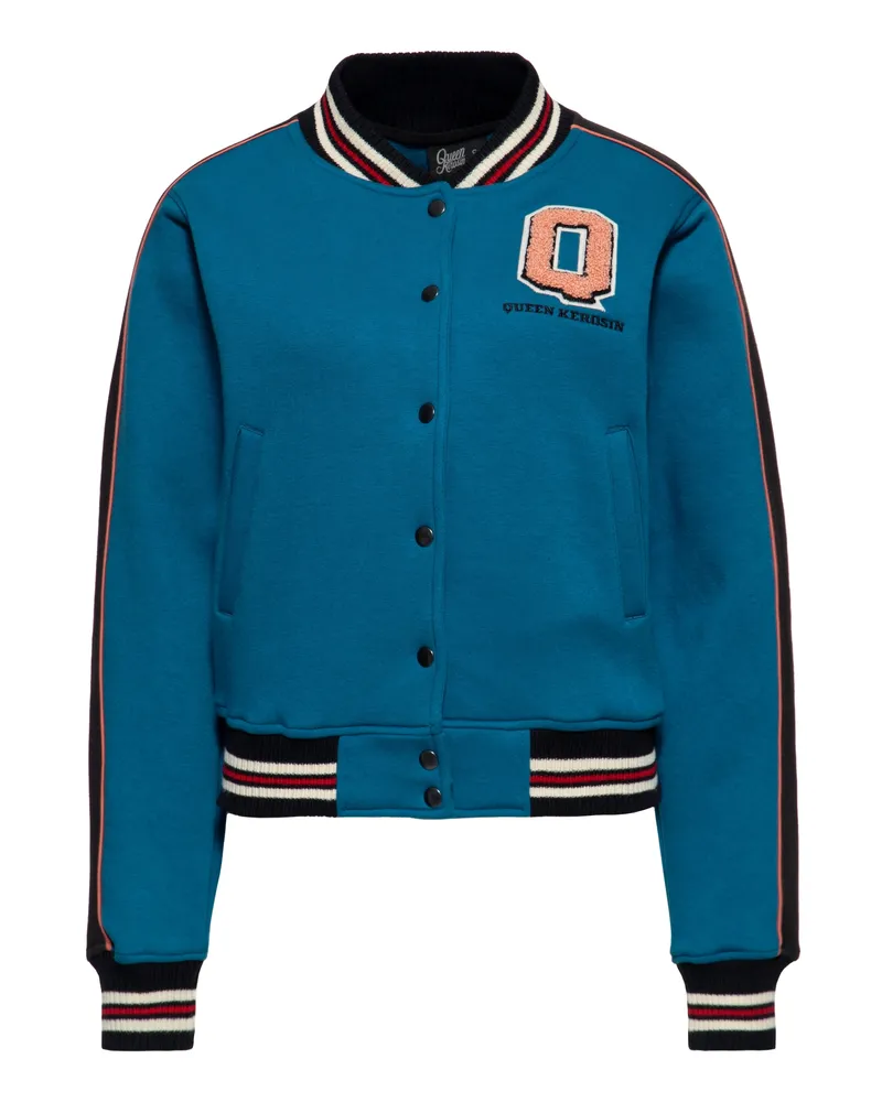 Queen Kerosin Damen Collegejacke Hottie On The Run Blau