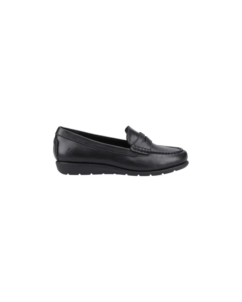 Hush Puppies Shelby" Halbschuhe für Damen, Leder (Schwarz Schwarz