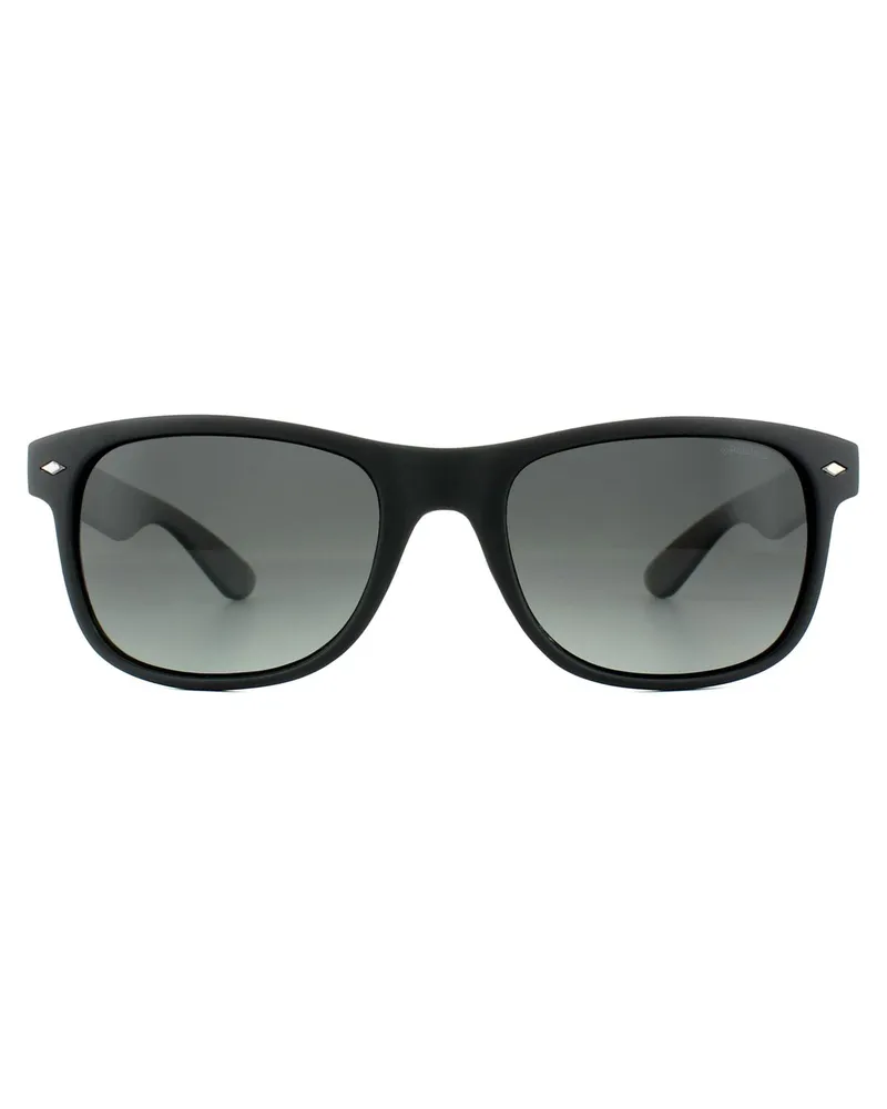 Polaroid Rectangle Unisex Matt Schwarz Rauch Grau Gradient Polarisierte Sonnenbrille Schwarz
