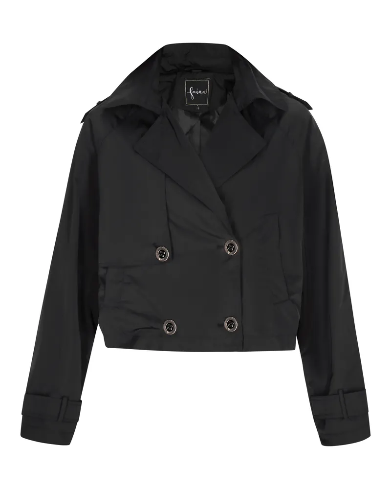 FAINA Jacke Frauen Schwarz Schwarz
